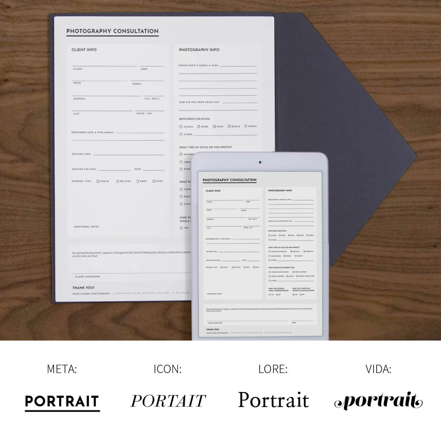 DesignAglow Portraits & Families Essential Portrait Contract & Forms 6 DesignAglow Portraits & Families Essential Portrait Contract & Forms