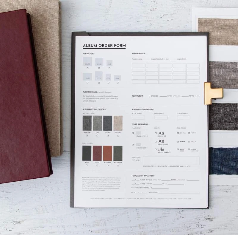 Album Swatches Complete Album Sales Kit Album Sales Tools 6 Album Swatches Complete Album Sales Kit Album Sales Tools