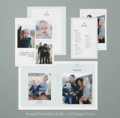 DesignAglow Portrait Price Menu Suite Portraits & Families