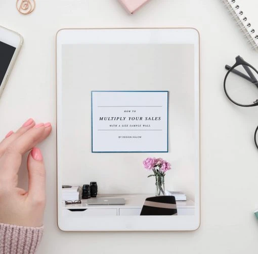 DesignAglow Success Guides How To Multiply Your Sales With A Size Sample Wall
