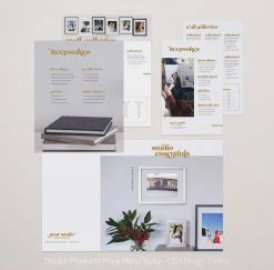 DesignAglow Bold & Fun VIDA Price Menu Suite