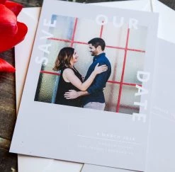 DesignAglow Save The Date Cards: Just My Type