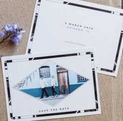 DesignAglow Save The Date Cards: Just My Type