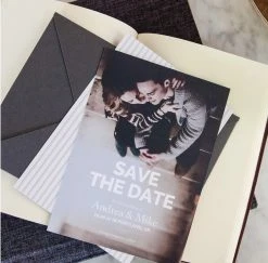 DesignAglow Weddings & Engagements Save The Date Cards: Modern Minimalist Collection