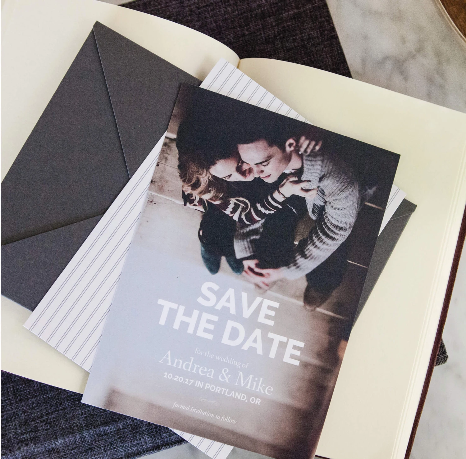 shopimages_announcements12.jpg DesignAglow Weddings & Engagements Save The Date Cards: Modern Minimalist Collection