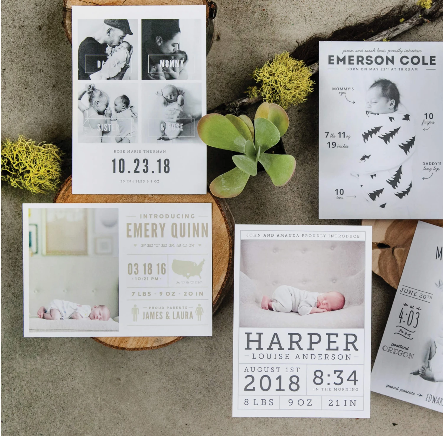 DesignAglow Baby Announcements: Born Yesterday 5 DesignAglow Baby Announcements: Born Yesterday