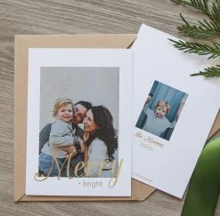 DesignAglow Holiday Cards: Merry Type Collection