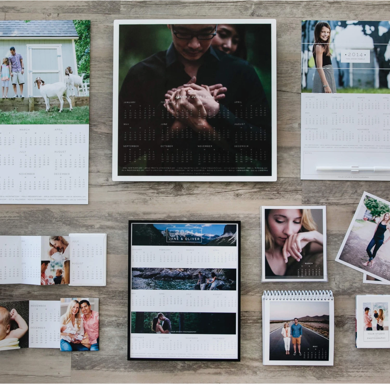 DesignAglow Photo Calendars: Modern Minimalist Collection 4 DesignAglow Photo Calendars: Modern Minimalist Collection
