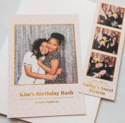 DesignAglow Photo Booth Templates: Glimmer & Gold Collection
