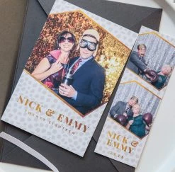 DesignAglow Photo Booth Templates: Glimmer & Gold Collection