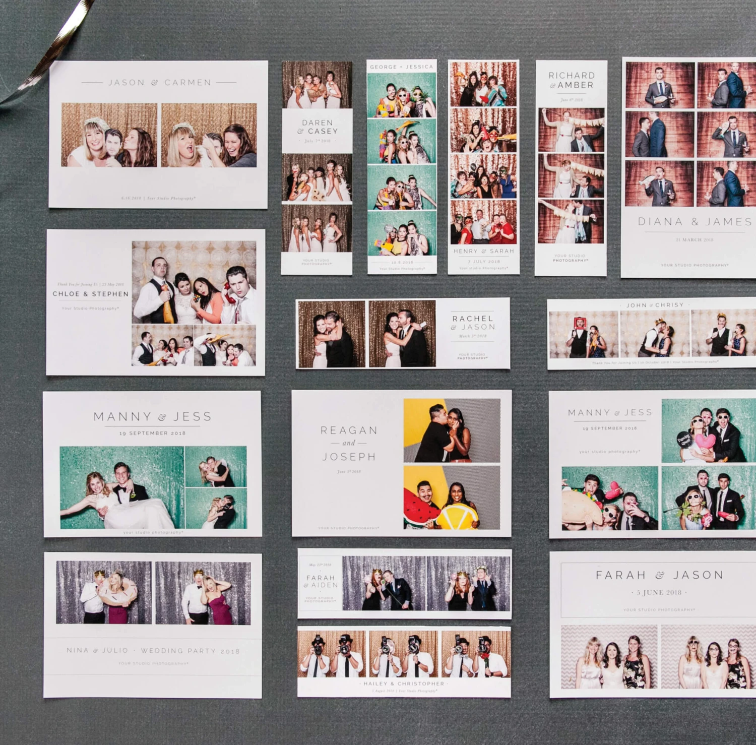 DesignAglow Photo Booth Templates: Modern Minimalist Collection 5 DesignAglow Photo Booth Templates: Modern Minimalist Collection