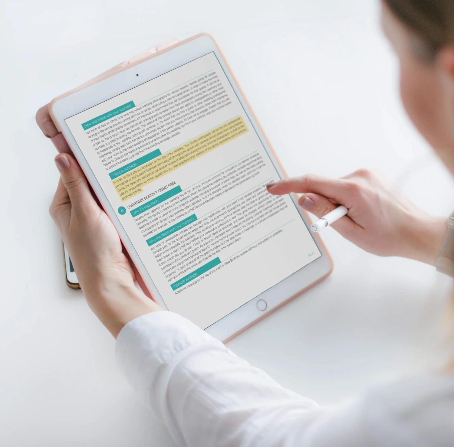 wedding-policies-ipad-finger_shop.jpg DesignAglow Business Courses & Resources Photographer's Pricing Toolkit